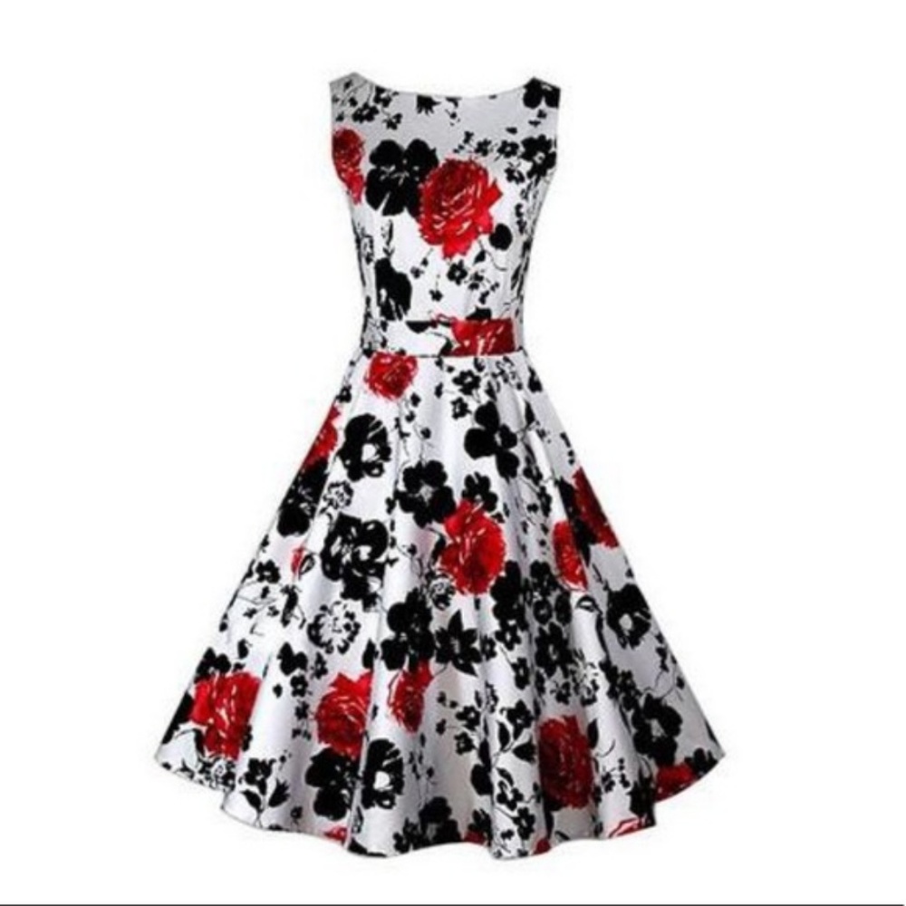 Floral vintage style dress